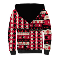 Haiti 1964 Christmas Sherpa Hoodie Jwaye Nowe 2023 With Coat Of Arms - Wonder Print Shop