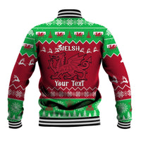 Personalised Wales Christmas Baseball Jacket Nadolig Llawen Cymru Unique Version - Wonder Print Shop