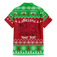 Personalised Wales Christmas Family Matching Mermaid Dress and Hawaiian Shirt Nadolig Llawen Cymru Unique Version - Wonder Print Shop