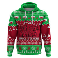 Personalised Wales Christmas Hoodie Nadolig Llawen Cymru Unique Version - Wonder Print Shop