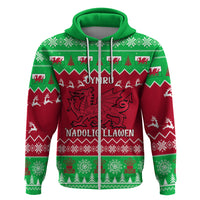 Personalised Wales Christmas Hoodie Nadolig Llawen Cymru Unique Version - Wonder Print Shop