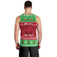 Personalised Wales Christmas Men Tank Top Nadolig Llawen Cymru Unique Version - Wonder Print Shop