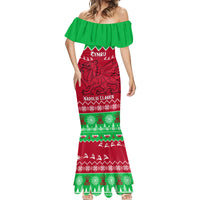 Personalised Wales Christmas Mermaid Dress Nadolig Llawen Cymru Unique Version - Wonder Print Shop