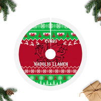 Wales Christmas Tree Skirt Nadolig Llawen Cymru Unique Version - Wonder Print Shop