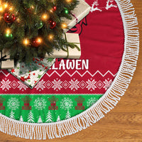 Wales Christmas Tree Skirt Nadolig Llawen Cymru Unique Version - Wonder Print Shop