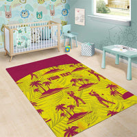 West Indies Cricket Custom Area Rug Windies Palm Tree Tropical Style - Wonder Print Shop