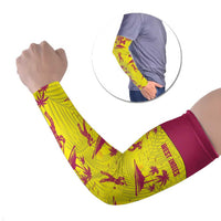 West Indies Cricket Custom Arm Sleeves Windies Palm Tree Tropical Style - Wonder Print Shop