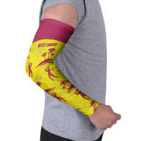 West Indies Cricket Custom Arm Sleeves Windies Palm Tree Tropical Style - Wonder Print Shop