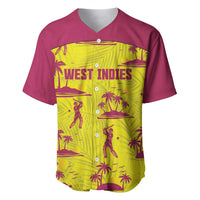 West Indies Cricket Custom Baseball Jersey Windies Palm Tree Tropical Style - Wonder Print Shop