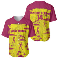 West Indies Cricket Custom Baseball Jersey Windies Palm Tree Tropical Style - Wonder Print Shop