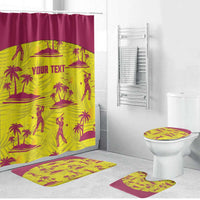West Indies Cricket Custom Bathroom Set Windies Palm Tree Tropical Style - Wonder Print Shop