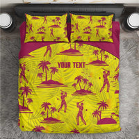 West Indies Cricket Custom Bedding Set Windies Palm Tree Tropical Style - Wonder Print Shop