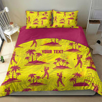 West Indies Cricket Custom Bedding Set Windies Palm Tree Tropical Style - Wonder Print Shop