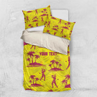 West Indies Cricket Custom Bedding Set Windies Palm Tree Tropical Style - Wonder Print Shop