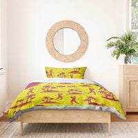 West Indies Cricket Custom Bedding Set Windies Palm Tree Tropical Style - Wonder Print Shop
