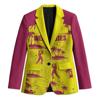 West Indies Cricket Custom Blazer Windies Palm Tree Tropical Style - Wonder Print Shop