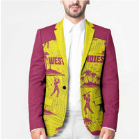 West Indies Cricket Custom Blazer Windies Palm Tree Tropical Style - Wonder Print Shop
