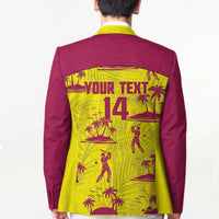 West Indies Cricket Custom Blazer Windies Palm Tree Tropical Style - Wonder Print Shop