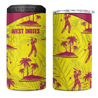 West Indies Cricket 4 in 1 Can Cooler Tumbler Windies Palm Tree Tropical Style - Wonder Print Shop