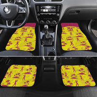 West Indies Cricket Custom Car Mats Windies Palm Tree Tropical Style - Wonder Print Shop
