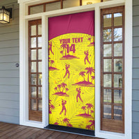 West Indies Cricket Custom Door Cover Windies Palm Tree Tropical Style - Wonder Print Shop