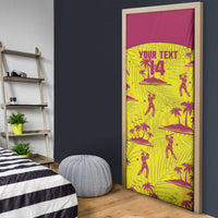 West Indies Cricket Custom Door Cover Windies Palm Tree Tropical Style - Wonder Print Shop