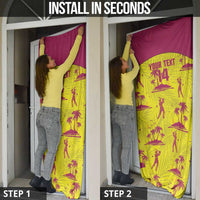 West Indies Cricket Custom Door Cover Windies Palm Tree Tropical Style - Wonder Print Shop