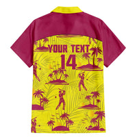 West Indies Cricket Custom Family Matching Mermaid Dress and Hawaiian Shirt Windies Palm Tree Tropical Style - Wonder Print Shop