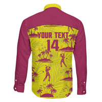 West Indies Cricket Custom Family Matching Mermaid Dress and Hawaiian Shirt Windies Palm Tree Tropical Style - Wonder Print Shop