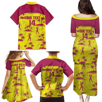West Indies Cricket Custom Family Matching Puletasi and Hawaiian Shirt Windies Palm Tree Tropical Style - Wonder Print Shop