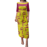 West Indies Cricket Custom Family Matching Puletasi and Hawaiian Shirt Windies Palm Tree Tropical Style - Wonder Print Shop