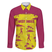West Indies Cricket Custom Family Matching Short Sleeve Bodycon Dress and Hawaiian Shirt Windies Palm Tree Tropical Style - Wonder Print Shop