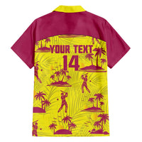 West Indies Cricket Custom Family Matching Summer Maxi Dress and Hawaiian Shirt Windies Palm Tree Tropical Style - Wonder Print Shop