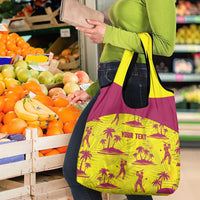 West Indies Cricket Custom Grocery Bag Windies Palm Tree Tropical Style - Wonder Print Shop