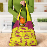 West Indies Cricket Custom Grocery Bag Windies Palm Tree Tropical Style - Wonder Print Shop
