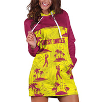 West Indies Cricket Custom Hoodie Dress Windies Palm Tree Tropical Style - Wonder Print Shop