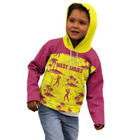 West Indies Cricket Custom Kid Hoodie Windies Palm Tree Tropical Style - Wonder Print Shop