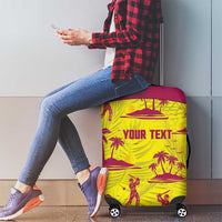 West Indies Cricket Custom Luggage Cover Windies Palm Tree Tropical Style - Wonder Print Shop