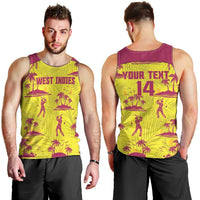 West Indies Cricket Custom Men Tank Top Windies Palm Tree Tropical Style - Wonder Print Shop