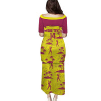 West Indies Cricket Custom Puletasi Windies Palm Tree Tropical Style - Wonder Print Shop