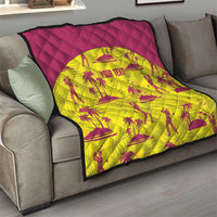 West Indies Cricket Custom Quilt Windies Palm Tree Tropical Style - Wonder Print Shop