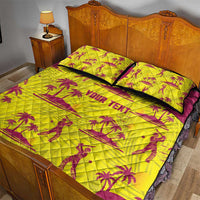 West Indies Cricket Custom Quilt Bed Set Windies Palm Tree Tropical Style - Wonder Print Shop