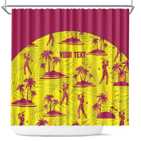West Indies Cricket Custom Shower Curtain Windies Palm Tree Tropical Style - Wonder Print Shop