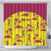West Indies Cricket Custom Shower Curtain Windies Palm Tree Tropical Style - Wonder Print Shop