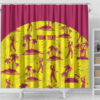 West Indies Cricket Custom Shower Curtain Windies Palm Tree Tropical Style - Wonder Print Shop