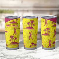West Indies Cricket Tumbler Cup Windies Palm Tree Tropical Style - Wonder Print Shop