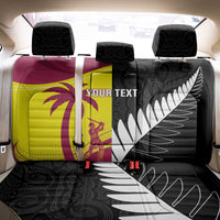 New Zealand and West Indies Cricket Custom Back Car Seat Cover Black Cap Windies Together - Wonder Print Shop