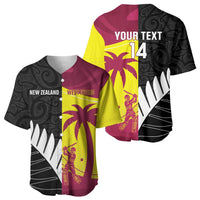 New Zealand and West Indies Cricket Custom Baseball Jersey Black Cap Windies Together - Wonder Print Shop