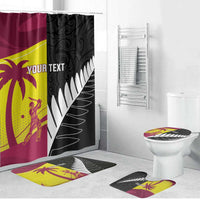 New Zealand and West Indies Cricket Custom Bathroom Set Black Cap Windies Together - Wonder Print Shop
