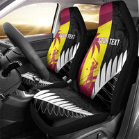 New Zealand and West Indies Cricket Custom Car Seat Cover Black Cap Windies Together - Wonder Print Shop